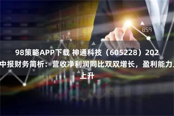 98策略APP下载 神通科技(605228)2025年中报财务简析:营收净利润同比双双增长,盈利能力上升